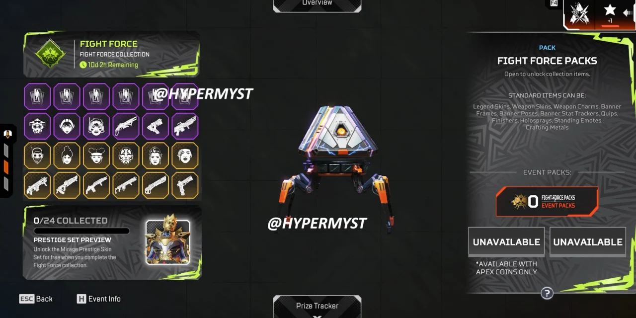 Fight Force Collection Event Begins April 15 – Mirage Prestige Skin, Craftable Skins