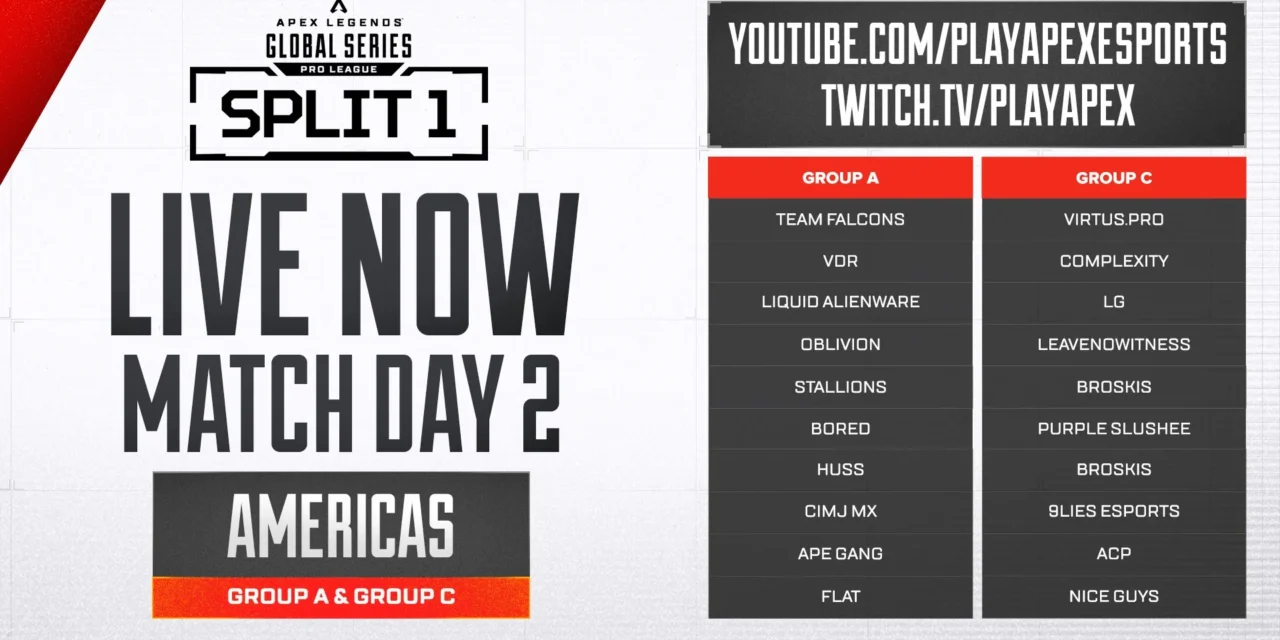 ALGS Pro League Split 1 – Americas Match Day 2 Is Live Now | ALegends.gg