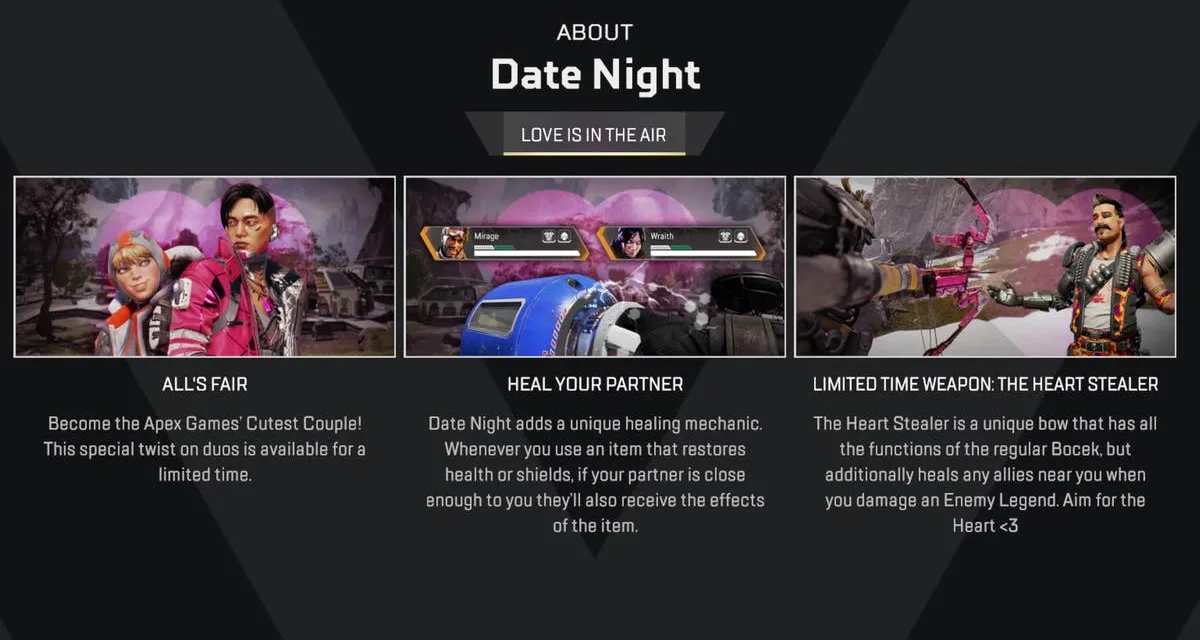 Date Night in Apex Legends: How the Duos-Only Mode Redefined Teamplay with Shared Healing and the Heart Stealer Bow